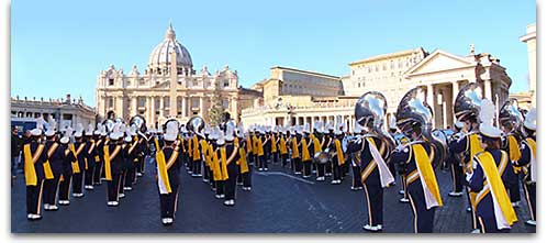 Univ. of Wisconsin Eau Claire Marching Band in Rome